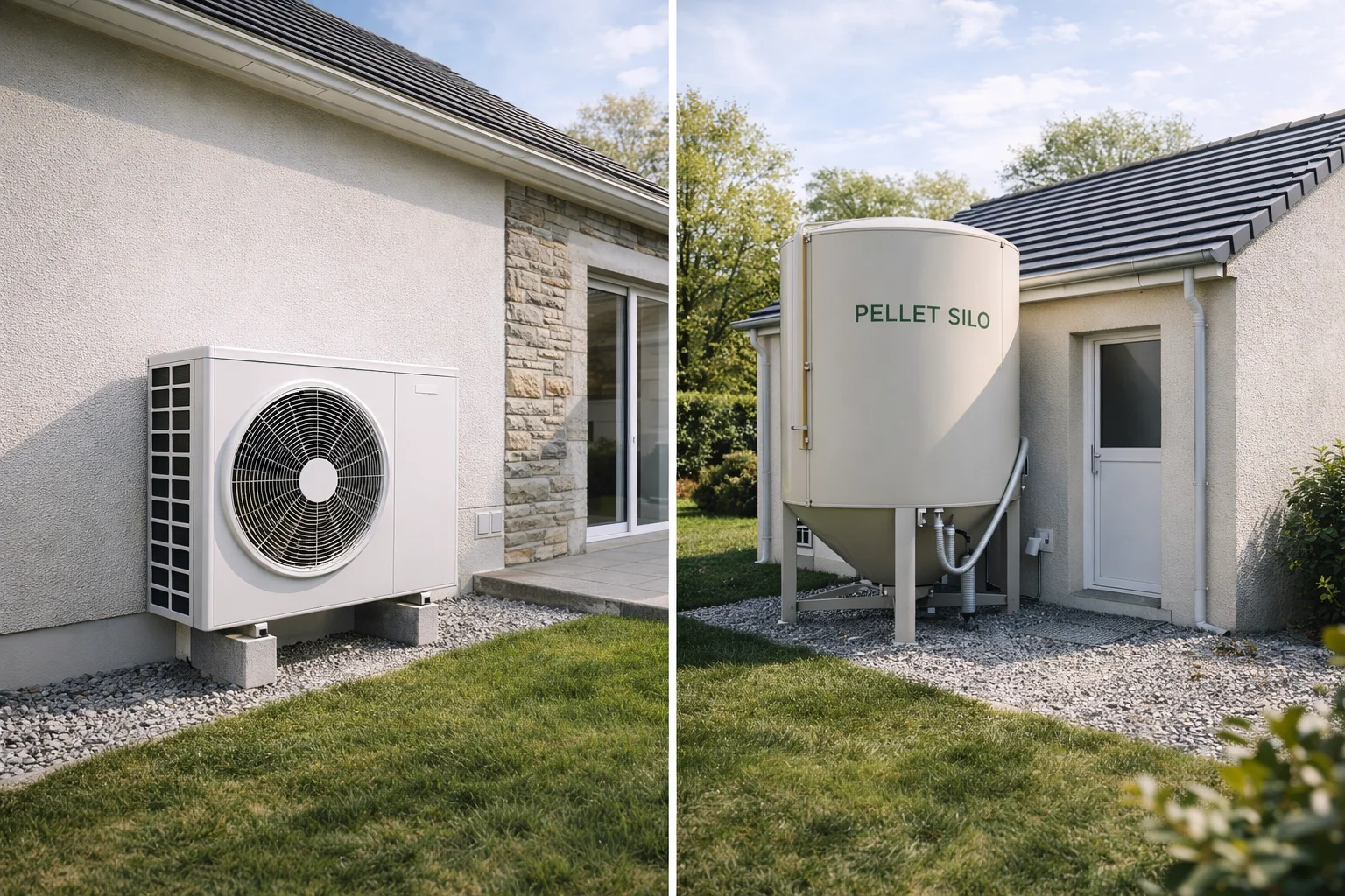 Pompe à chaleur granulés bois alternatives fioul chauffage maison 2026