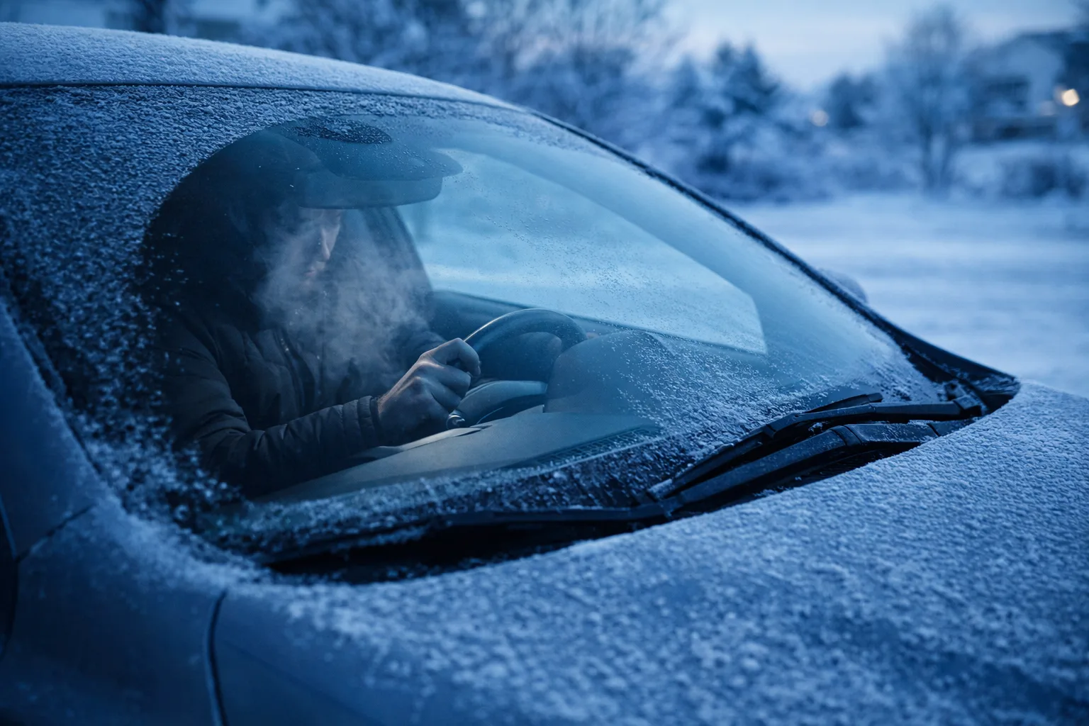 Batterie voiture hiver démarrage froid givre neige entretien préventif