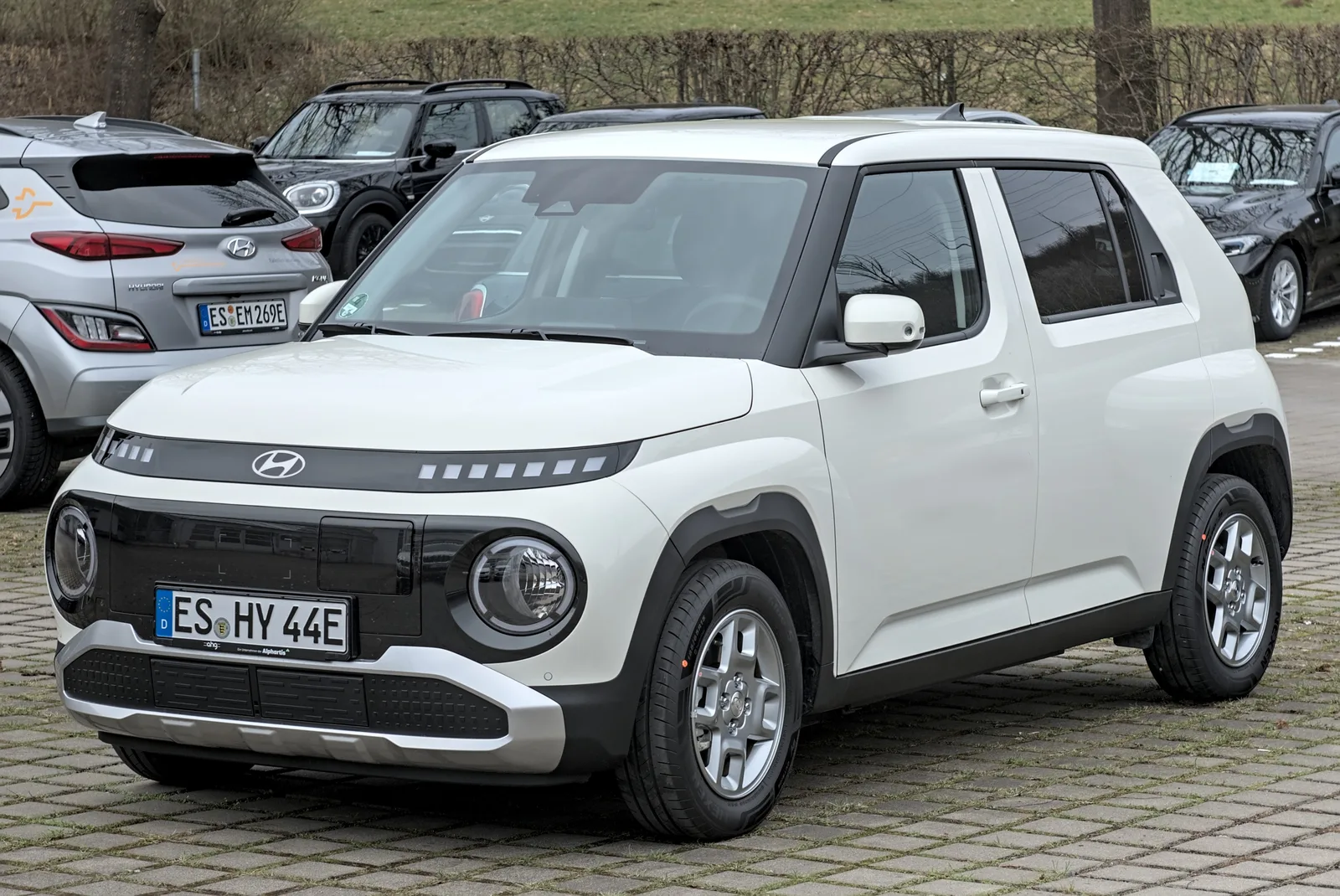 Hyundai Inster électrique dans une rue en Allemagne