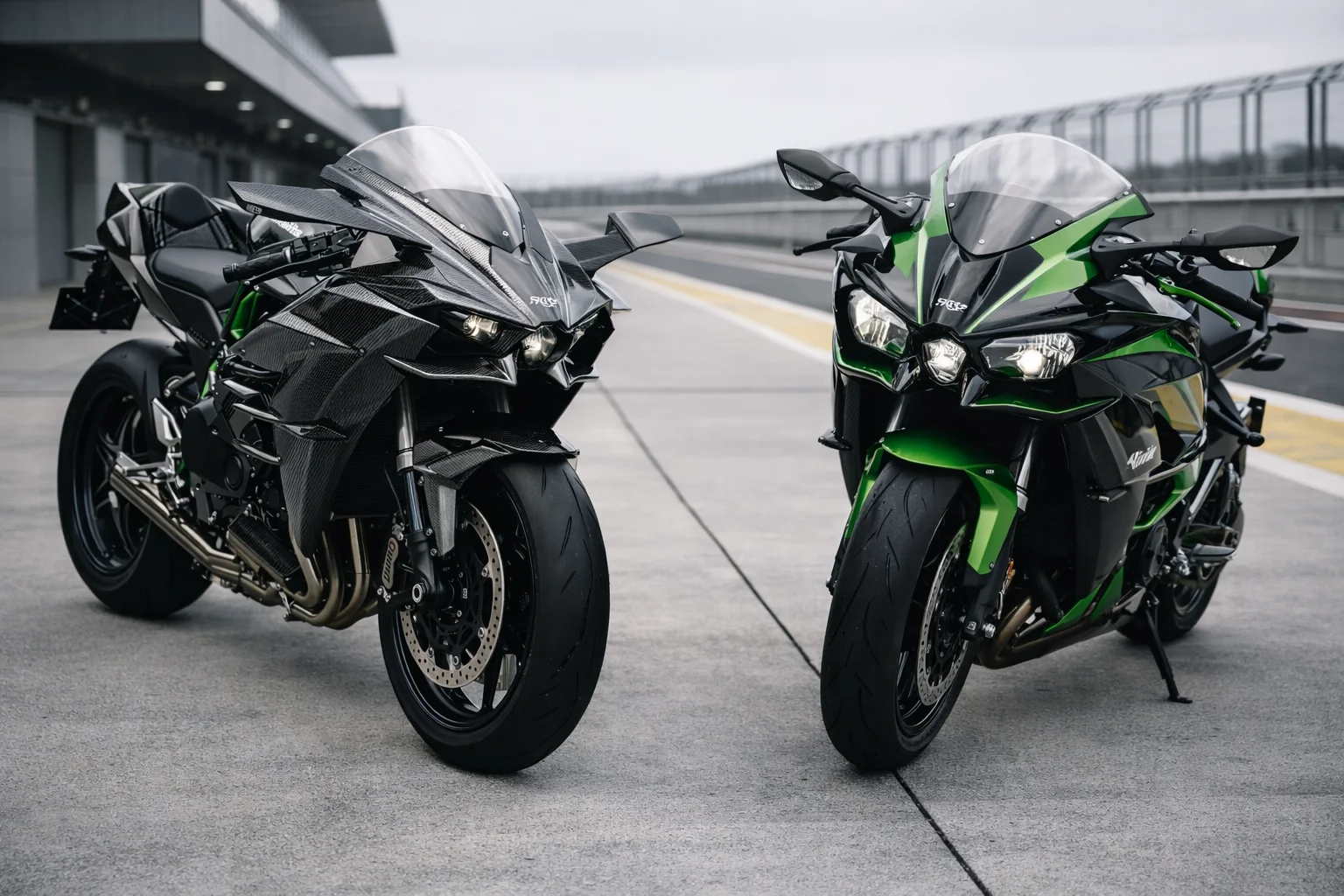 Kawasaki H2R vs H2 comparatif circuit route version 2026