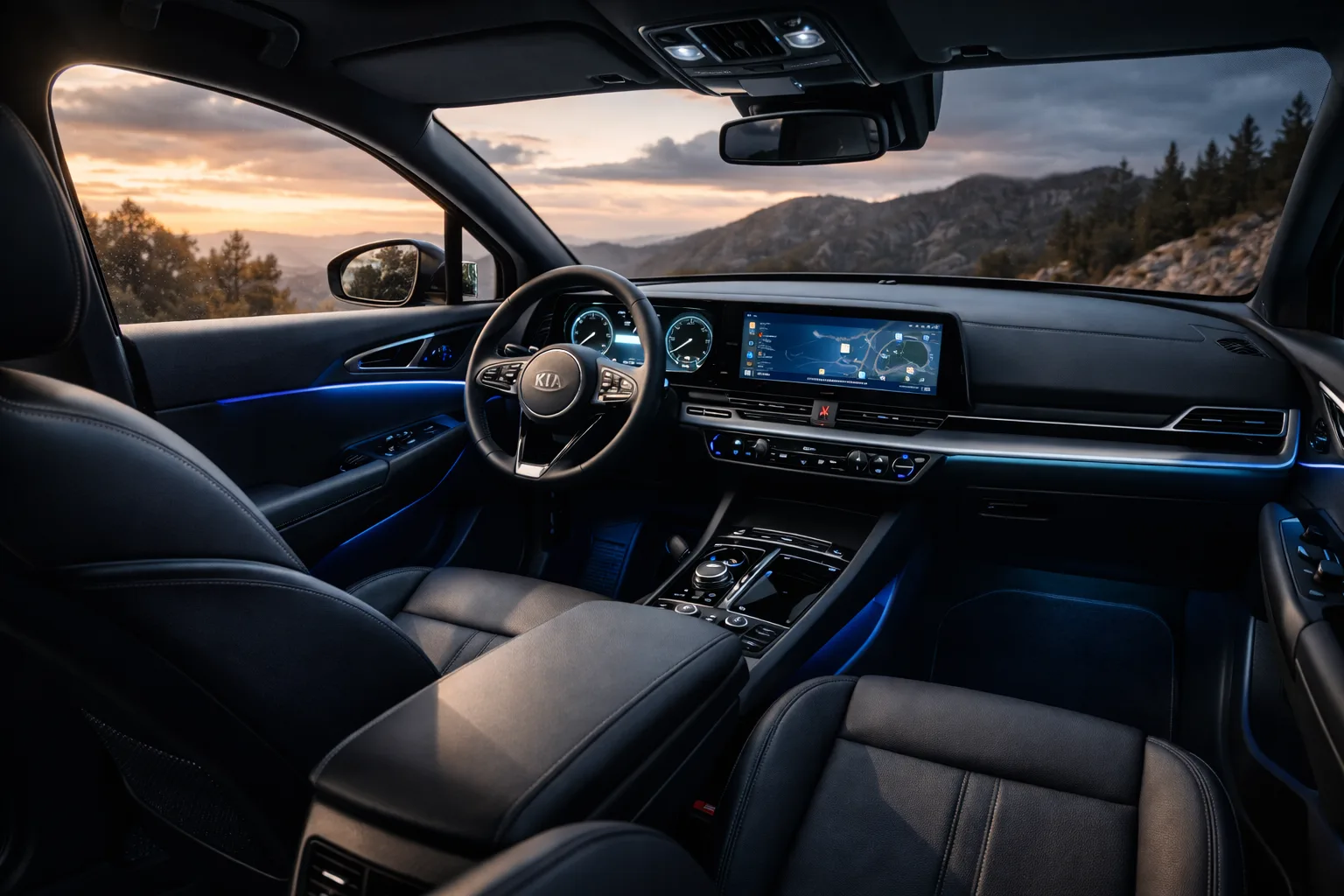 Kia Sportage 2026 intérieur tableau de bord double écran panoramique