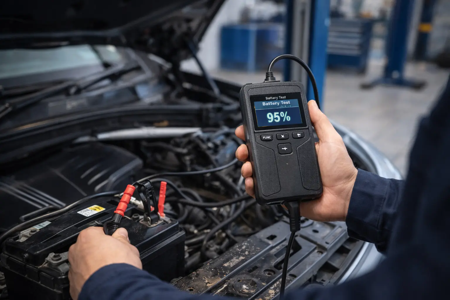 Vérification batterie voiture printemps